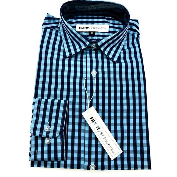Fillthy Etiquette Other - Filthy Etiquette Men's Button Down Shirt Long Sleeve Size S